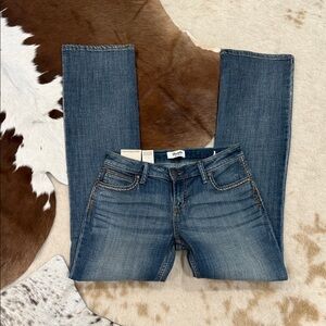 Wrangler Medium Blue Straight Leg Jeans